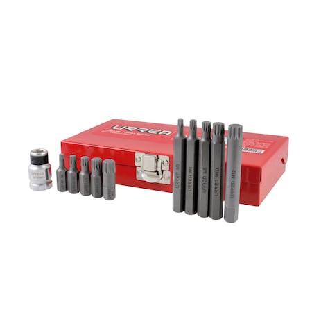 Urrea Bristol screwdriver bit Set 11Pc with adaptor J6011